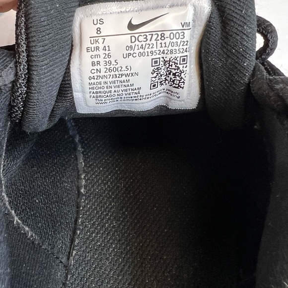 Nike  Revolution  6  Next Nature Men's Size 8M DC3728-003 Blk/White XLNT! No box - Picture 15 of 15